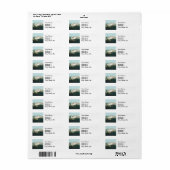 zwanenvogel witwaterzwanen etiket (Full Sheet)