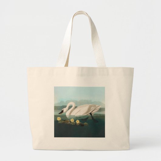 zwanenvogel witwaterzwanen grote tote bag (Voorkant)