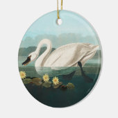 zwanenvogel witwaterzwanen keramisch ornament (Links)