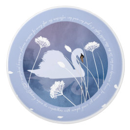 Zwanenzang Keramische deurknop Keramische Knop