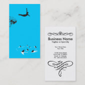 zwanenzang visitekaartje (Voorkant / Achterkant)