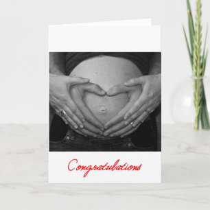 Zwanger, gefeliciteerd! kaart