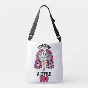 Zwanger Ghost Pink verwacht een klein boek Crossbody Tas