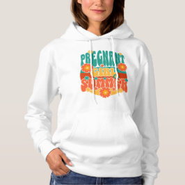 Zwanger Meisje Zomerzwangerschap Vakantie Zwangers Hoodie