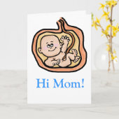 Zwanger moeder Moederdag Kaart aanpassen! (Gele Bloem)