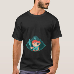 Zwanger Pirate Funny Halloween zwangerschap aangek T-shirt