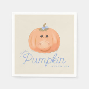 Zwanger Pumpkin Baby Shower Kleine Pompoen Servet