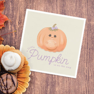 Zwanger Pumpkin Baby Shower   Kleine Pumpkin Servet