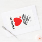 Zwanger? Rechthoekige Sticker (Envelop)