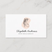 Zwanger Vrouw-simpel-modern visitekaartje (Voorkant)