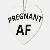 Zwangere AF Keramisch Ornament (Links)