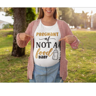 Zwangere AF zwangerschap humor zwangerschaps- en p Grote Maat T-shirt