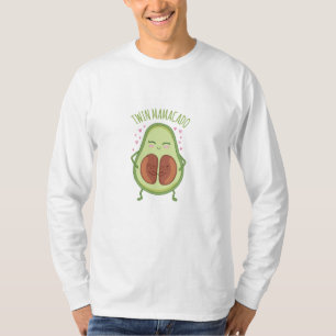 Zwangere antivocado met dubbel Mamacado T-shirt