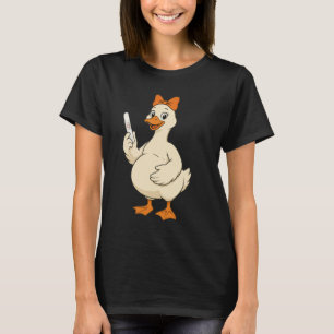 Zwangere Gans Positieve Zwangerschapstest Strik Gr T-shirt