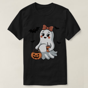 Zwangere Geest Halloween Aankondiging   Zwangersch T-shirt