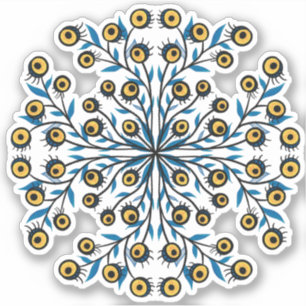 Zwangere horror creëert Gothic Fantastische kunst  Sticker