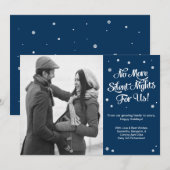 Zwangere kerstaankondiging Zacht uur Feestdagenkaart (Voorkant / Achterkant)