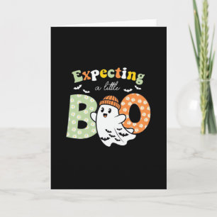 Zwangere mama te zijn Little Boo Funny Halloween D Kaart