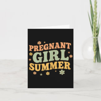 Zwangere meisje zomer grappige baby aankondiging g