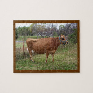 Zwangere melk Koe Puzzle Legpuzzel