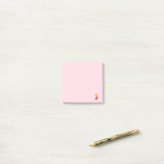 Zwangere moeder Emoji Post-it® Notes (Op bureau)