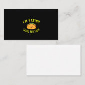 Zwangere moeder kondigt cadeautje aan dat ik Tacos Visitekaartje (Voorkant / Achterkant)