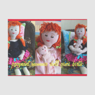 Zwangere Mommie Doll Tissuepapier