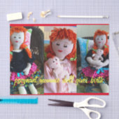 Zwangere Mommie Doll Tissuepapier (Craft)