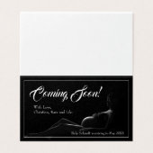 Zwangere vrouw - Binnenkort beschikbaar, aankondig Kaart (Buitenkant ongevouwen)