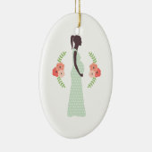 Zwangere vrouw keramisch ornament (Rechts)