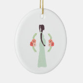 Zwangere vrouw keramisch ornament (Rechts)