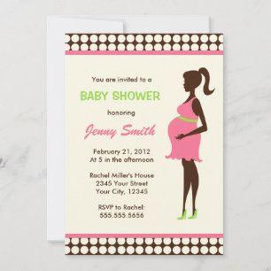 Zwangere vrouwen Baby shower Kaart