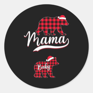 Zwangere Vrouwen Moeder Mama Beer Zwangerschap Ker Ronde Sticker