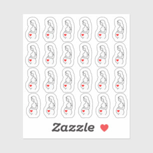 Zwangerschaft Echografie Baby Controle Tracker Pla Sticker