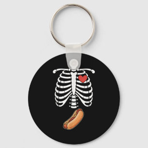 Zwangerschaft Skelet Hotdog Buik Bump Ribbenkast H Sleutelhanger