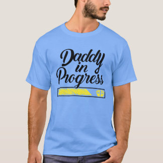 Zwangerschap 2023 Daddy in Progress vaderskant T-shirt
