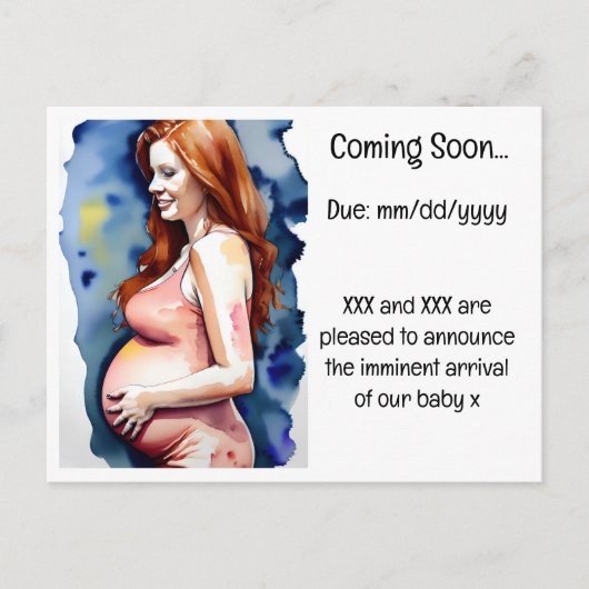 Zwangerschap Aankondiging (Voorkant)