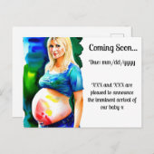 Zwangerschap Aankondiging (Voorkant / Achterkant)
