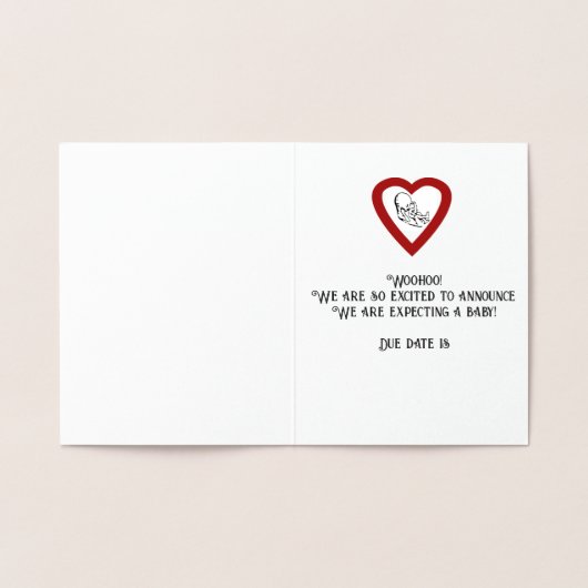 Zwangerschap Aankondiging (Binnen)