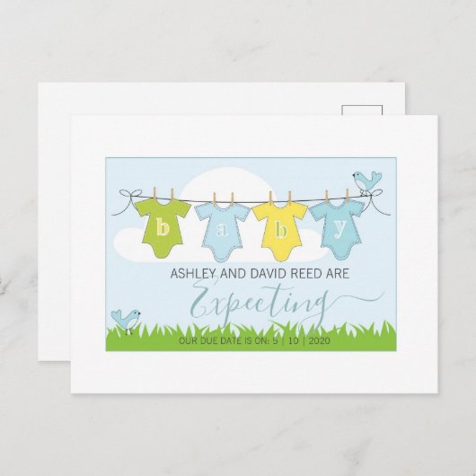 Zwangerschap Aankondiging | Baby Kast (Voorkant / Achterkant)