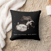 Zwangerschap Aankondiging Baby Sonogram Foto Kussen (Deken)