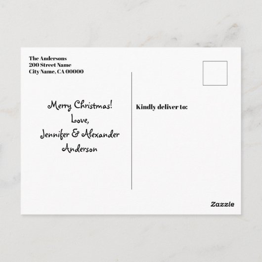 Zwangerschap Aankondiging Briefkaart (Achterkant)