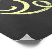 Zwangerschap Aankondiging Chalkboard Sign-I is zo  Poster (Hoek)