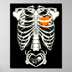 Zwangerschap aankondiging nieuwe moeder Halloween Poster