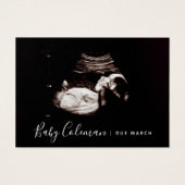 Zwangerschap Aankondiging Sonogram Mini Card (Voorkant)