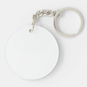 Zwangerschap Aankondiging Sonogram New Arrival Fot Sleutelhanger (Achterkant)