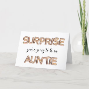 Zwangerschap Aankondiging voor zuster tante.