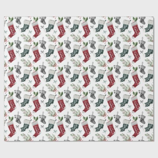 Zwangerschap Aankondiging Waterverf Gezinsinventar Cadeaupapier (Vlak)