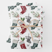 Zwangerschap Aankondiging Waterverf Gezinsinventar Inpakpapier Vel (In situ)