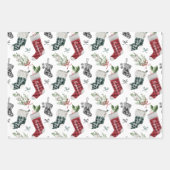 Zwangerschap Aankondiging Waterverf Gezinsinventar Inpakpapier Vel (Voorkant)